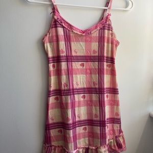 Pink LEI Blouse/dress/coverup with hearts